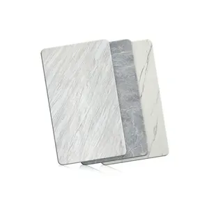 공장 가격 벽 타일 5mm 천연 대리석 비용 절약형 얇은 석재 알루미늄 복합 패널