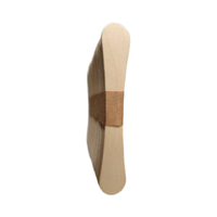 Bâtonnets de crème glacée en bois de bouleau de couleur naturelle, écologiques, jetables, portables, flexibles, avec logo personnalisé imprimé