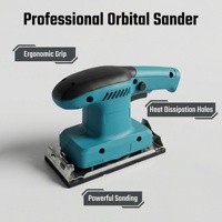 Lijadora Orbital Eléctrica Portátil de Alta Calidad para Acabado de Superficies de Madera, Uso Industrial