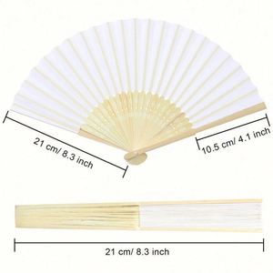 Abanico de Bambú para Boda Cristiana - Bordado de Cruz y Personalización con Versículo Bíblico - Product Image 4