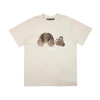 T-shirt unisexe à manches courtes coupe ample, motif Ours décapité classique, marque tendance transfrontalière PA Angel Europe-Amérique, pour couple