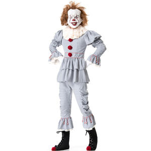 ชุดคอสเพลย์ตัวตลกสำหรับเด็กหญิงเด็กชายทุกวัยชุดงานคาร์นิวัลฮาโลวีน - Product Image 4