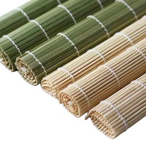 โรงงานจีนจัดจำหน่ายโดยตรง แผ่นรองทำซูชิไม้ไผ่ทำมือ ขนาด 24 ซม. - Product Image 6