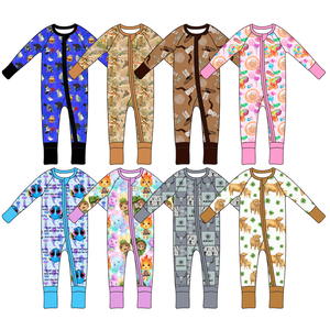 Bộ đồ ngủ liền thân cho bé, nhiều kiểu in ấn tùy chỉnh, bộ ngủ liền thân cho trẻ sơ sinh, bộ đồ ngủ mùa đông cho trẻ nhỏ - Product Image 2