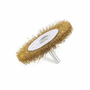 แปรงลวดเหล็ก 80x8 มม. ขนแปรงเหล็กขนาด 6 มม. แกน 6 มม. ความเร็ว 4500 รอบต่อนาที สำหรับขัดโลหะ - Product Image 2