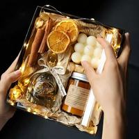 Holiday Event Dekoration Duft kerze Geschenk box Set Paraffin Wax Home Decoration