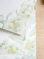 Cuaderno de ejercicios desprendible de papel B5/B6 Evening Breeze Camellia, regalo de letra, de doble cara y grueso