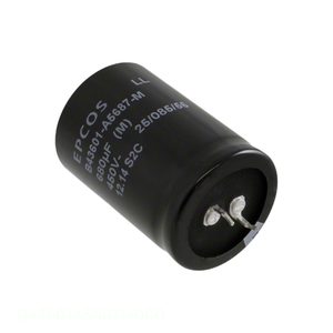 ตัวเก็บประจุแบบมีรูสำหรับ B43601A5687M000สารส้ม680 UF 20% 450V Snap th 680 UF - Product Image 1