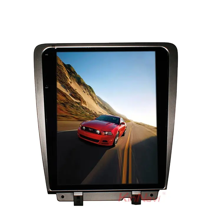 Android verticale 9.0 dello schermo di KiriNavi 12.1 "sistema di gps di multimedia per il lettore dvd wifi 4g del poggiatesta di Ford Mustang 2009-2013