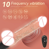 6,3 Zoll wiederauf ladbare 10-stufige Vibration 5-stufige teleskop isch beheizte Hand dildo für Paare Sex maschine Sexspielzeug Triebwerk