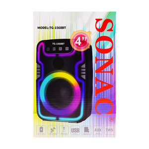 Sistema de Sonido Bluetooth de Gran Potencia TG-1565BT, Nuevo Mini Sistema de Sonido LED con Altavoces Subwoofer de 4 Pulgadas - Product Image 3