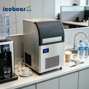 <b>Portable</b> Fully Automatic 40kg Ice <b>Maker</b> Machine Energy Saving Commercial for <b>Coffee</b> Shop Beverage Store Bar Ice <b>Maker</b> Machine Ho - Product Image 1