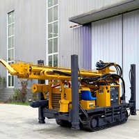 CE 2026 Hengwang Foreuse rotative pour puits d'eau, alimentée au diesel, sur chenilles, profondeur maximale 500m, avec pompe