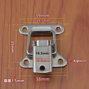 Serrure de meubles en acier inoxydable 304, boucle sans clé 39mm x 31mm pour boîte à outils, Design industriel Durable - Product Image 1