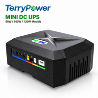 TerryPower DCP-60/100/120W Mini DC UPS 60W-120W 8000-48000mAh Baterai Lithium 5V-19V USB PoE untuk Kamera WiFi/CCTV