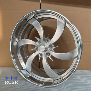 Jantes en alliage forgé chromées polies RCSR personnalisées 1/2 pièce à 6 branches pour roues Chevrolet 6x139.7 de 22, 24, 26, 28, 30 pouces et pour <span class=keywords><strong>BMW</strong></span> - Product Image 1