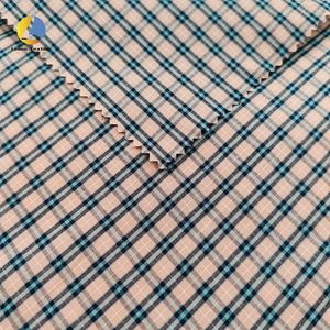 Hot Bán Dệt Thoải Mái Cotton-Kiểm Tra Gingham Vải Phong Cách Sợi-Nhuộm Vải Cotton Hữu Cơ Cho Phụ Nữ Sọc Quần Áo - Product Image 3