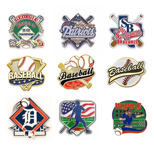 Broches personnalisées avec logo pour équipes sportives, épingles de revers de baseball sur mesure pour souvenirs de club, récompenses de matchs et cadeaux pour fans – Vente en gros - Product Image 1