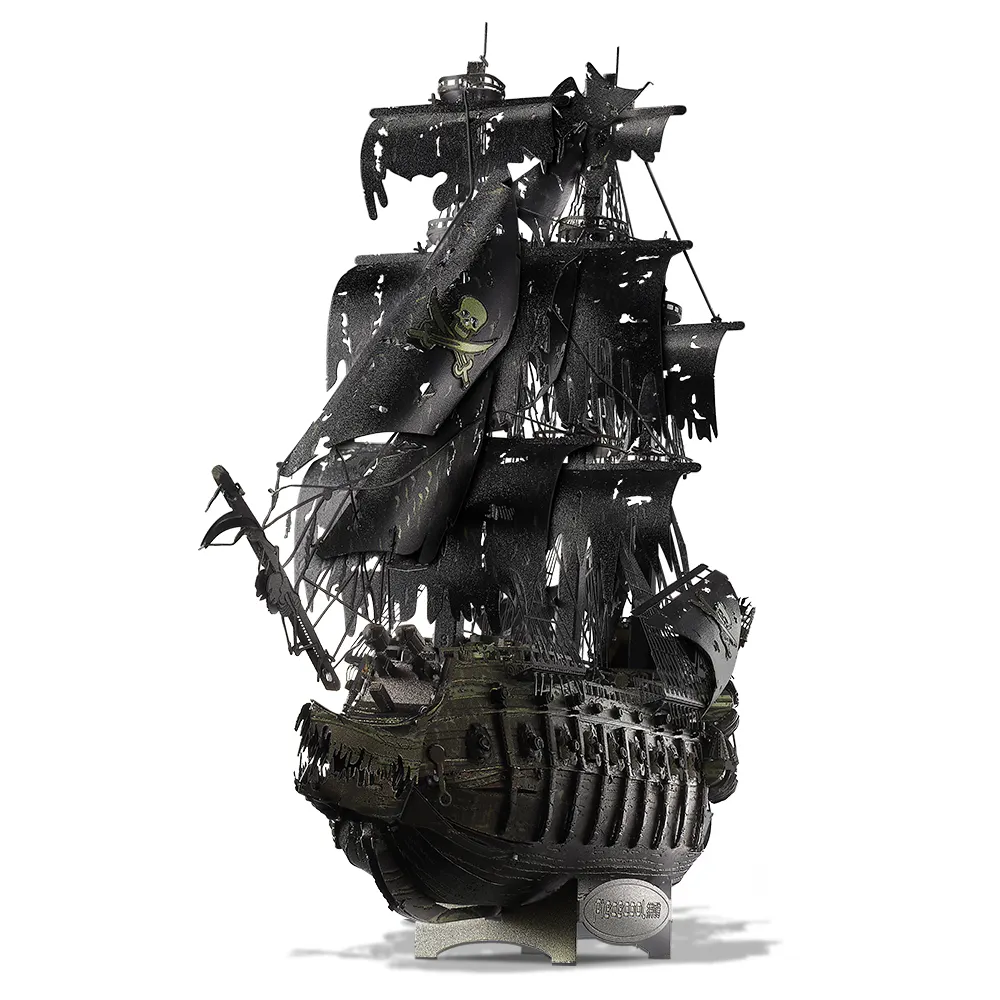 Piececool королева Анны месть черный жемчуг пиратский корабль ручная работа Сборная модель игрушки 3D металлические головоломки для взрослых