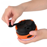 Lanterne LED rechargeable solaire et USB pour la conduite en extérieur et le camping
