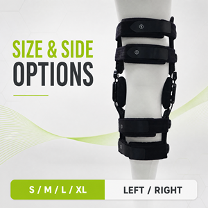 Rodillera profesional <span class=keywords><strong>de</strong></span> doble articulación <span class=keywords><strong>para</strong></span> recuperación <span class=keywords><strong>de</strong></span> osteoartritis, LCA y LCM, con soporte lateral ajustable <span class=keywords><strong>para</strong></span> rehabilitación postoperatoria, CE - Product Image 2
