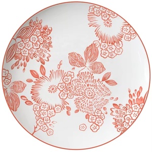 Vente en gros de plats en porcelaine fine rose classique européenne pour mariages - Product Image 5