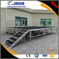Escenario Asia usado para la venta, estructura de escenario portátil de acero
