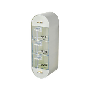Boîte de Rangement Multifonctionnelle pour Tiroir de Cuisine, 3 Niveaux, en Plastique Transparent, pour Bocaux <span class=keywords><strong>à</strong></span> Épices, Sucre et <span class=keywords><strong>Sel</strong></span> - Product Image 6