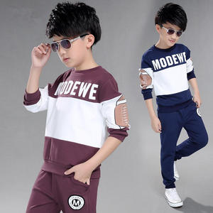 Ropa Infantil Personalizada al por Mayor, Trajes Casuales de Otoño para Niños, Ropa para Niños, Sudadera de Manga Larga con Estampado, Conjunto de Dos Piezas - Product Image 4