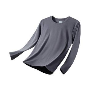 2025 saison hommes femmes anti-bactérien chaud Base chemise coupe ajustée col rond doublé polaire longue <span class=keywords><strong>gélatine</strong></span> costume pour automne vêtements d'extérieur - Product Image 5