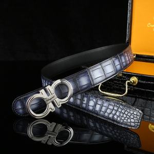 Cinturones de Cuero de Cocodrilo Genuino de Marca Famosa de Diseñador de Lujo para Hombre - Product Image 2