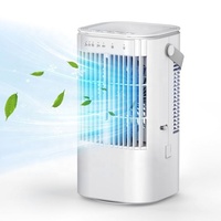 Refroidisseur d'air évaporatif portable pour voiture, camping-car et voyage, avec poignée de transport, mini climatiseur silencieux, refroidissement rapide, rechargeable, solaire, en promotion