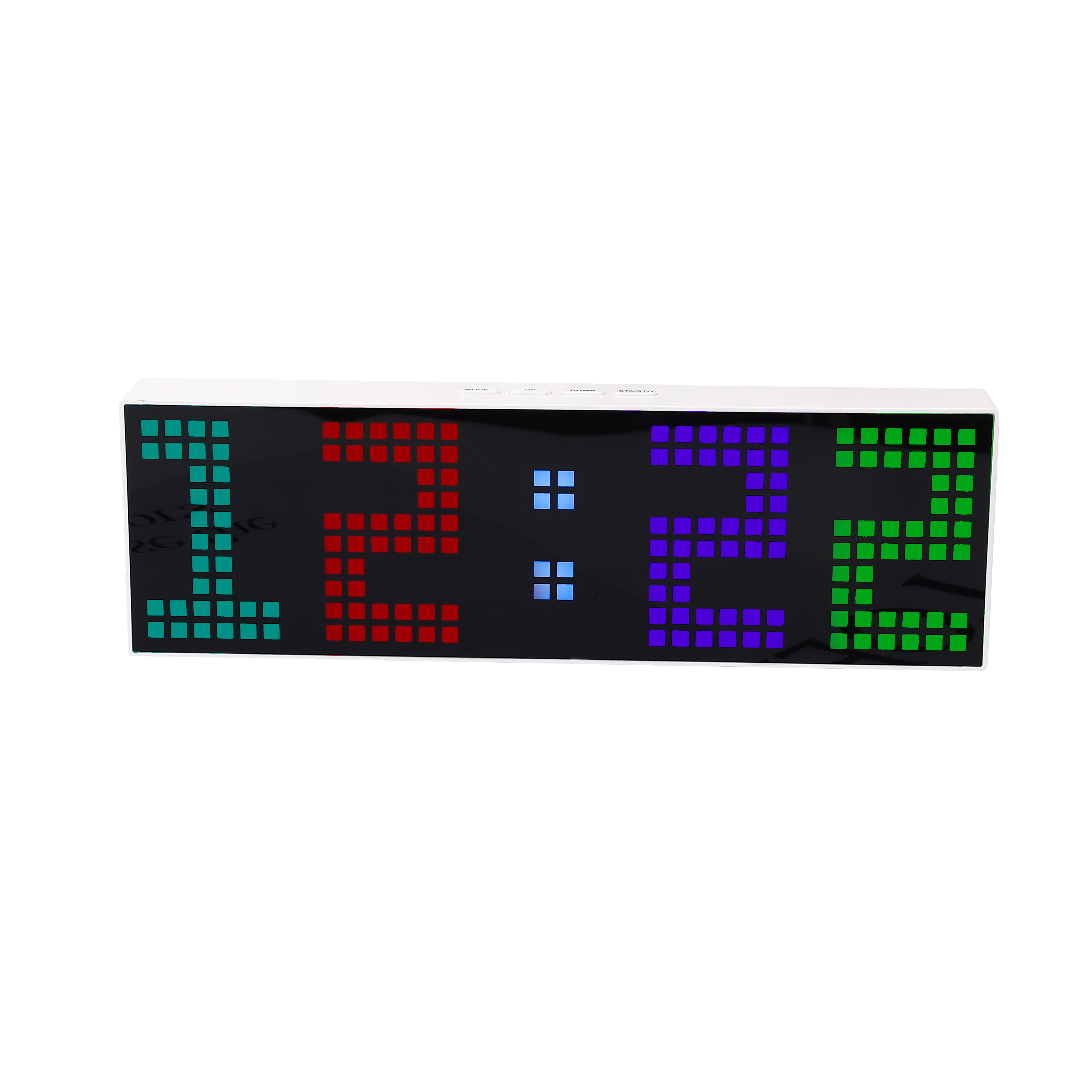 Coque blanche avec lumières RVB