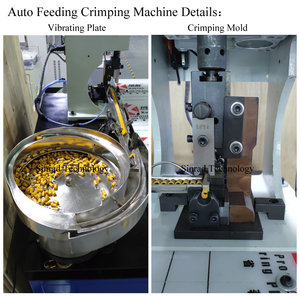 เครื่องย้ำสายเคเบิล AC DC แบบเม็ดเดียวอัตโนมัติแผ่นสั่นสะเทือนเพื่อความปลอดภัยผ่านการรับรอง CE - Product Image 3