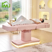 Table de massage en cuir PU, lit de beauté électrique pour salon, lit de spa facial, lit de luxe pour esthéticienne, lits pour extensions de cils