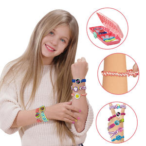 Bracelet d'<span class=keywords><strong>amitié</strong></span> faisant le kit pour filles bricolage corde tressée enfants Bracelet bricolage enfants voyage activité ensemble - Product Image 4