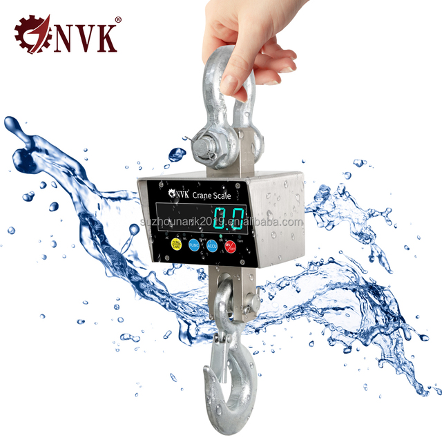 NVK OCS 2000kg Crane Scale Wireless 300kg 500kg Hanging Scale 1000kg  Waterproof Stainless Steel Digital Portable Weighing Scale