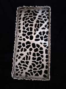 Luxury Aluminum <b>Silver</b> Finished Wedding <b>Tray</b> Ramadan & Wedding Dining Tables and Serving Arrangements <b>Mirror</b> Polished - Product Image 6