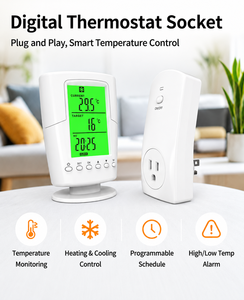 433.92Mhz <strong>Wireless</strong> RF 230V AC Smart Floor <strong>Heating</strong> Thermostat Digital Temperature <strong>Controller</strong> for Home <strong>Heating</strong> or Cooling Devices - Product Image 6