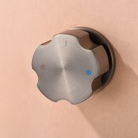 Nouvelle Arrivée 2026 – Robinet de lavabo encastré mural moderne deux pièces avec cartouche céramique en laiton pour maison et hôtel