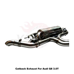 Sistema de Escape Catback con Válvulas Vortex SS304 para Audi Q8 3.0T 55TFSI EA839 V6 2019-2024, Ajuste Directo al Motor - Product Image 6