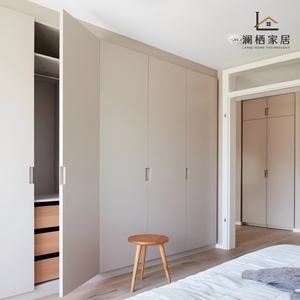 Armarios Modulares Modernos de Madera Contrachapada, <span class=keywords><strong>Armario</strong></span> Grande con Acabado Lacado Ecológico, <span class=keywords><strong>Armario</strong></span> Artístico de Madera con Revestimiento Trasero - Product Image 2
