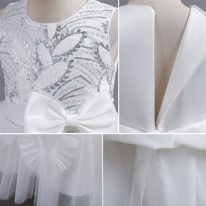 Vestido de Niña <span class=keywords><strong>2022</strong></span>, Nuevo Vestido Largo de Princesa con Encaje de Flores, para Cumpleaños, Comunión, Fiesta, Boda, de 4 a 14 Años - Product Image 4