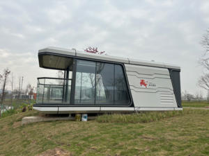 Villa prefabricada <span class=keywords><strong>de</strong></span> lujo impermeable a prueba <span class=keywords><strong>de</strong></span> viento para 4 se adapta cómodamente a tormentas terremotos para dormitorio Resort House Office Fast - Product Image 3