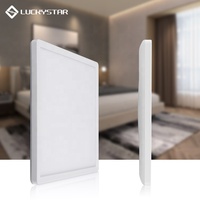 LUCKYSTAR Plafonnier LED Rectangulaire Moderne 22W à Montage en Saillie avec Cadre en Métal Acrylique Température de Couleur 2700K/4000K/6500K pour