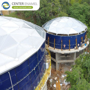 Tanque <span class=keywords><strong>de</strong></span> Filtración <span class=keywords><strong>de</strong></span> Medios con Acero Atornillado Revestido <span class=keywords><strong>de</strong></span> Epoxi y <span class=keywords><strong>Techo</strong></span> <span class=keywords><strong>de</strong></span> Domo <span class=keywords><strong>de</strong></span> Aluminio - Product Image 5