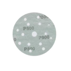 Papel de <span class=keywords><strong>Lija</strong></span> <span class=keywords><strong>Circular</strong></span> Verde de 150 mm (6 Pulgadas) con 15 Orificios y Revestimiento Posterior, con Excelente Resistencia al Desgarro - Product Image 1