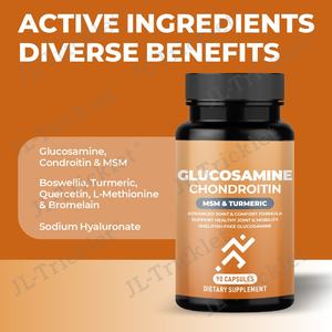 जुलूंग ओएम ग्लूकोसामाइन चोन्ड्रोइटिन कैप्सूल गैर-gmo हल्दी और mism ग्लूकोसाइमिन चोंड्रोइटिन जोड़ों की गतिशीलता और उपास्थि का समर्थन करता है - Product Image 2