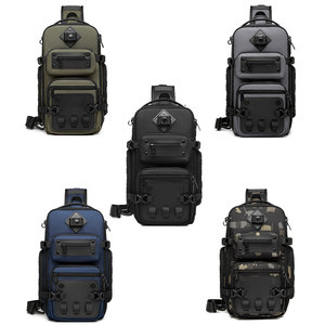 กระเป๋าคาดลำตัว <span class=keywords><strong>Ozuko</strong></span> 9585 รุ่นใหม่ ดีไซน์เก๋ กันน้ำ กันขโมย สำหรับผู้ชาย แฟชั่น กระเป๋าใส่กล้องสำหรับขาตั้งกล้อง - Product Image 6