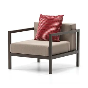 Garden furniture outdoor rattan Leisure sofa set Patio black metal waterproof party seat sectional